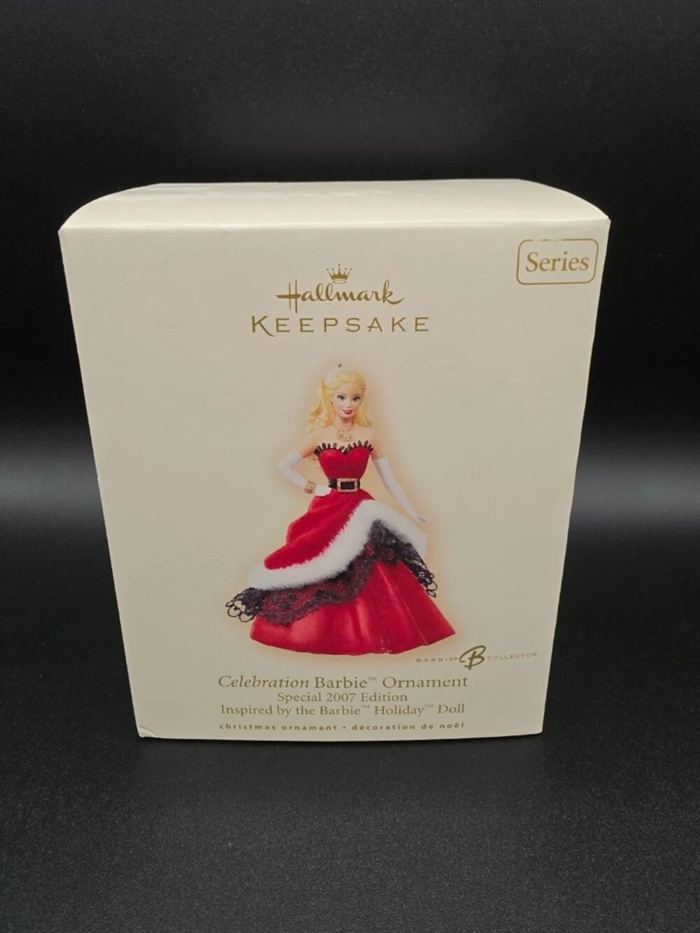 Hallmark Keepsake Celebration Barbie Hanging Christmas Ornament 2007 EUC